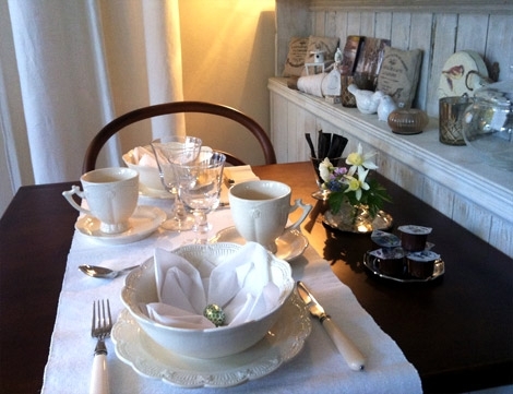 Frühstück in der Bijoux-Boutique